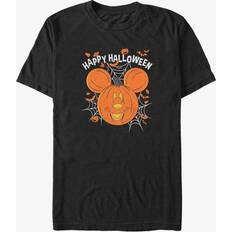 Clothing Hot Topic Disney Mickey Mouse Happy Halloween Jack-O'-Lantern Big & Tall T-Shirt BLACK