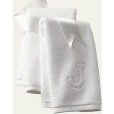 Egyptian Cotton Bath Towels Matouk Auberge Monogrammed Bath Towel White