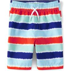 Swimwear The Children's Place Boys' Standard Swim Trunks, Navy Dye Stripe