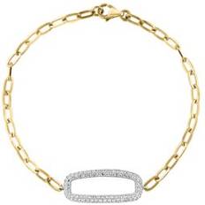 Effy Bracelets Effy 1/2 ct. t.w. Diamond Bracelet in 14K Two-Tone Gold White Gold One Size