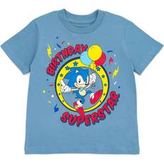 Sega Sonic The Hedgehog Birthday Big Boys T-Shirt Blue 10-12