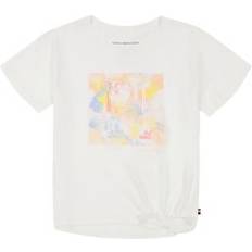 Tommy Hilfiger Girls Tops Tommy Hilfiger Girls 7-16 Tropics Short Sleeve Graphic T-Shirt, White