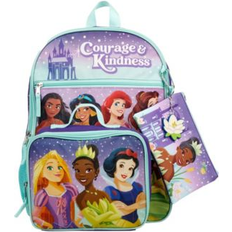 Purple School Bags Frozen Girl's Disney Princess 5 Pc Backpack Set Purple ONE SIZE