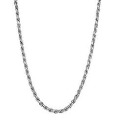 Macy's Necklaces Macy's Rope Link 22" Chain Necklace in Sterling Silver Silver 22 inches