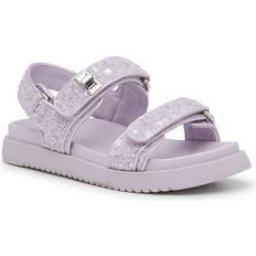 Steve Madden Mona Sandal Kids' Girl's SparkleCovered Lilac Synthetic Youth Sandals