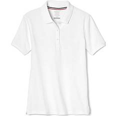 Polo Shirts French Toast Girls Size' Short Sleeve Pique Polo Shirt Standard & Plus White, 14/16 Plus