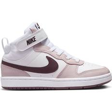 Nike Court Borough Mid 2 PSV - White/Platinum Violet/Burgundy Crush