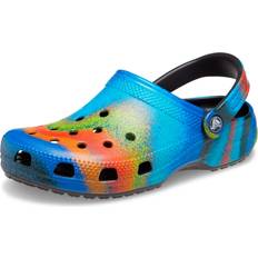 42 ½ Träskor Crocs Classic Spray Dye Clog Sandaler - Black/Multi