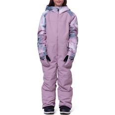 Girls Snowsuits 686 Shine One-Piece Snow Suit Girls' Dusty Mauve Colorblock