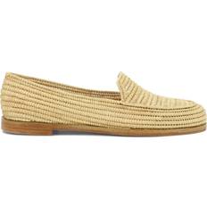 Plateau Mocassini Paloma Barceló Amaranta Raffia Loafers Women's Beige