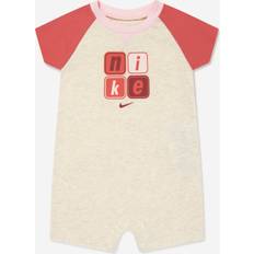 9-12M Bodysuits Nike Baby 0-9M Short Romper in White, 0-3M 56L684-W67 0-3M