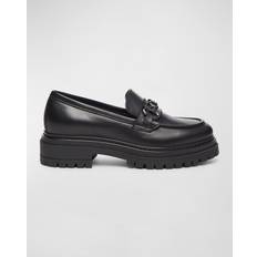 Leather Snaffle Loafers -
