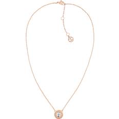 Tommy Hilfiger Women Necklaces Tommy Hilfiger Women's Stone Necklace Rose Gold-Tone ONE SIZE