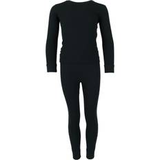 Black Base Layer Boys Only Toddler Waffle Thermal Long Underwear 2-Piece Set, 2T, Black