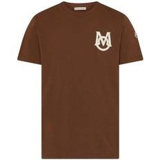 Moncler Herren T-Shirts Moncler COLLECTION T-shirt à monogramme Marron