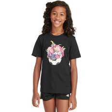 Adidas Black T-shirts Adidas Big Girls Crew Neck Short Sleeve Graphic T-Shirt, 10-12 Black Medium 10-12