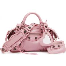 Balenciaga Bags Balenciaga Neo Cagole City XS Top Handle Bag, Leather Bag, Light Pink