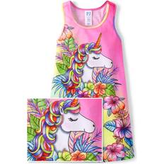 Nightgowns The Children's Place Girls Tropical Unicorn Nightgown Pink