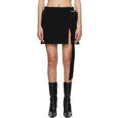 Ami Paris Skirts Ami Paris Black Cinch Miniskirt Black/Chalk/0013 FR