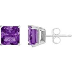 Macy's Purple Earrings Macy's Gemstone Stud Earrings in Sterling Silver Amethyst