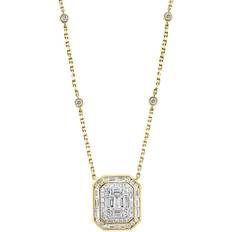 Effy Necklaces Effy 14K Yellow Gold Diamond Necklace, in 16 in