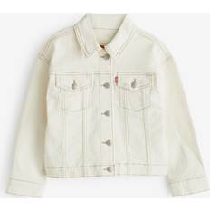 Bianco Giubbotti Levi's Color Baby Baggy Trucker - Beige