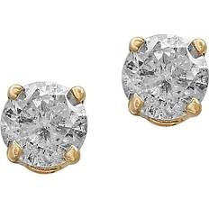 Effy Women Earrings Effy Round 0.75ct Stud Earrings - Gold/Diamonds