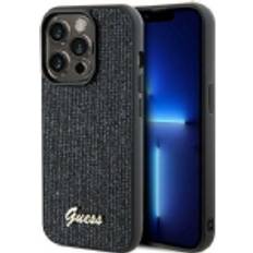 Guess GUHCP13XPMSDGSK iPhone 13 Pro Max 6.7" czarny/black hardcase Disco Metal Script iPhone 13 Pro Max Smartphone Hülle, Schwarz