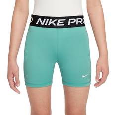 Green Pants Nike Girls' 3” Pro Shorts, Medium, Green Frost