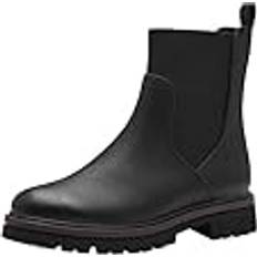 Marco Tozzi Damen Chelsea Boots Vegan zum Schlupfen, Schwarz Black