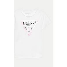 Girls Core Logo T Shirt - Eosin/Sort/Offwhite