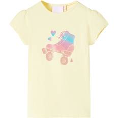 Yellow T-shirts vidaXL Kids' T-shirt Soft Yellow 92