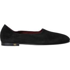 Shoes Dolce & Gabbana Black Suede Loafers Formal Dress Slip On Shoes EU44.5/US11.5