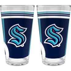 NHL American Seattle Kraken 2pc Beer Glass 16fl oz