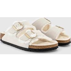 Birkenstock Shoes on sale Birkenstock Womens Arizona Shearling Sandals Antique White