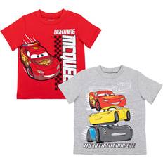 Disney Pixar Cars Lightning McQueen Infant Baby Boys Pack T-Shirts Gray/Red Months