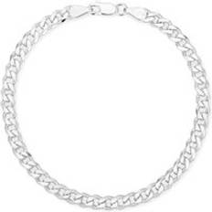 John Greed Signature Silver Light Flat Curb Chain Bracelet silver