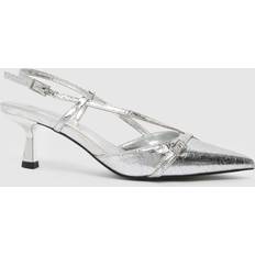 Schuh sidney sling back high heels in silver Silver