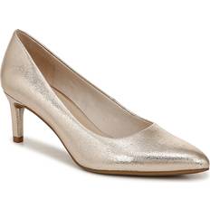 Shoes Life Stride Alexis Pump Women's Gold Metallic Pumps Kitten