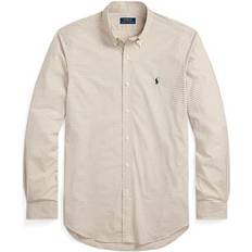 Polo Ralph Lauren Beige Shirts Polo Ralph Lauren Man Shirt Beige Cotton, Elastane