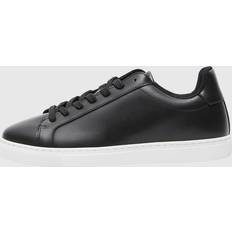 Selected Lädersydd Sneakers Svart