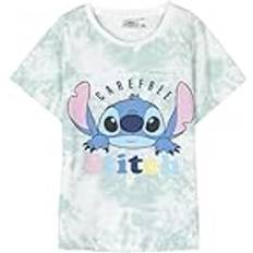 Stitch Barnkläder Stitch Stitch barntröja blå och vit färg år kortärmad T-shirt tillverkad av 100% bomull gsm Stitch-tryck originalprodukt designad Spanien, Blå och vit, år
