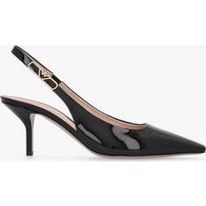 Emporio Armani Heels & Pumps Emporio Armani Decollete Black Leather Sling Back Heels Colour: Black
