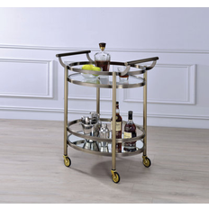 Yellow Trolley Tables Mercer41 Lugar Cart Trolley Table