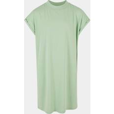 Jersey Klänningar Urban Classics Kids UC Girls Turtle Extended Shoulder Dress - Green