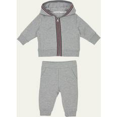 Moncler Tracksuits Moncler Ensemble De Survêtement Tricolore - Gris