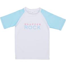 Girls UV Shirts Children's Clothing Snapper Rock Light Blue Sleeve Sustainable SS Rash Top, 15-16Y Maisonette