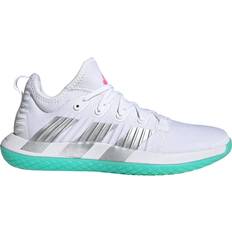 Laced - Women Handball Shoes Adidas Stabil Next Gen W - Cloud White/Silver Metallic/Lucid Pink