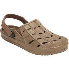 Clogs KingSize Extra Wide Width Men's Rubber Clog Water Shoe in Darkest Khaki EW