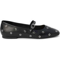 Synthetic Ballerinas Matisse Mick Studded Mary Jane Flats Black